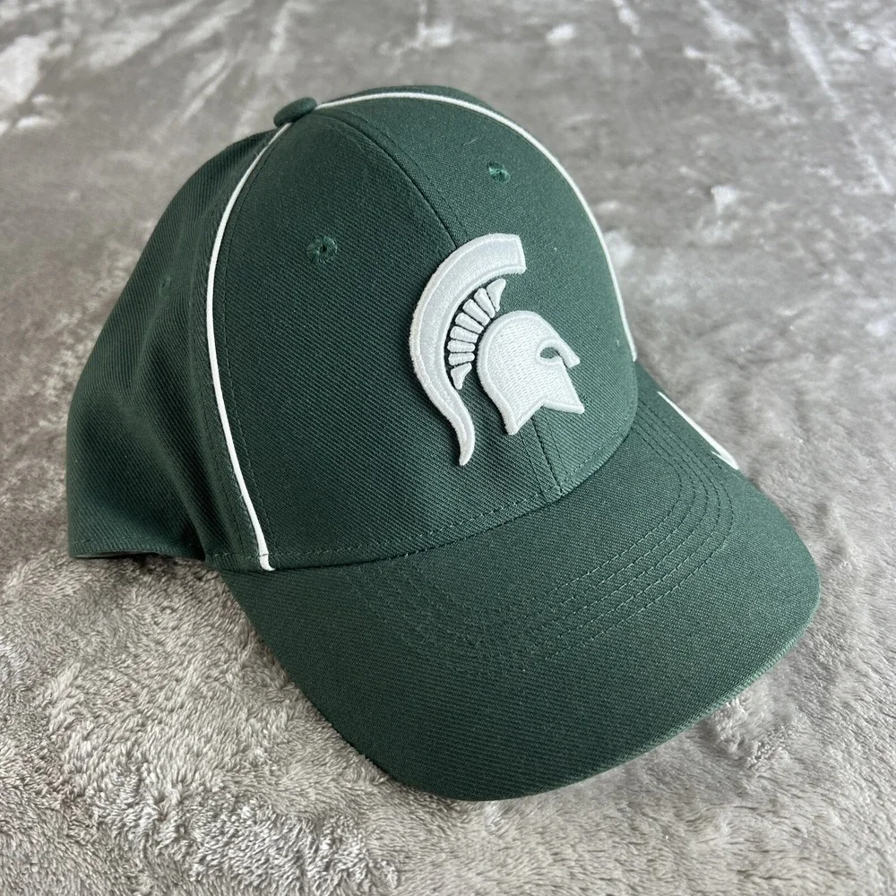 Nike Legacy91 Dri-Fit Michigan State Spartan‎ Crest Green White Hat Adjustable - Picture 4 of 10